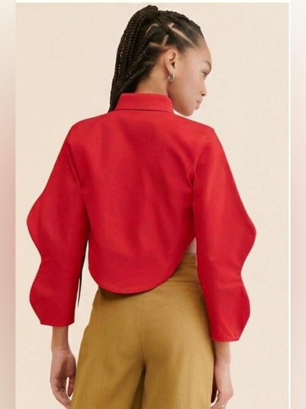 SELFI Two Wave Cropped Shirt Red South Africa (124) - Picture 5 of 12